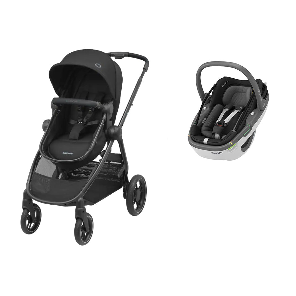 Duo Zelia 3 + Coral 360 Essential Black Maxi-Cosi