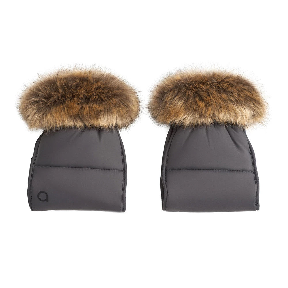 Anex Stroller mittens dark grey