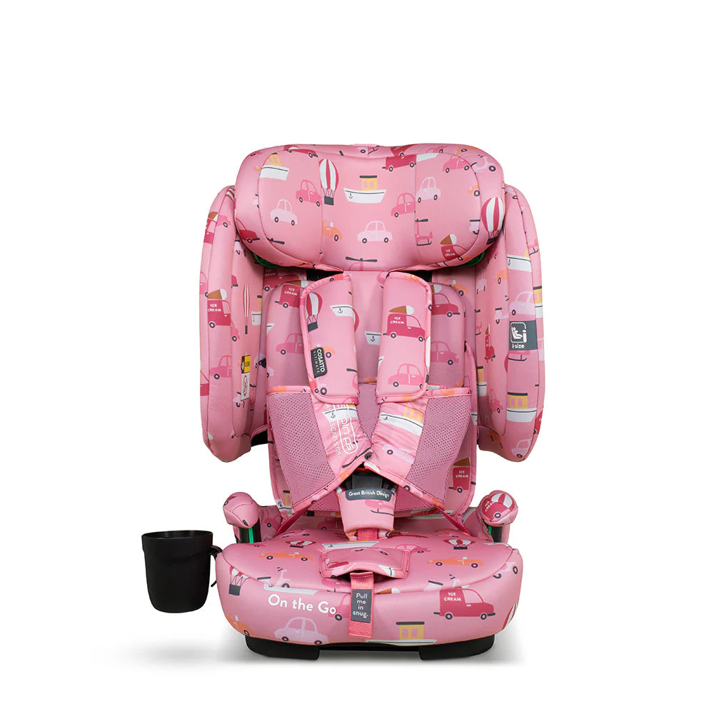 Cosatto On The Go i-Size Travel car seat ITCHY FEET ROSY