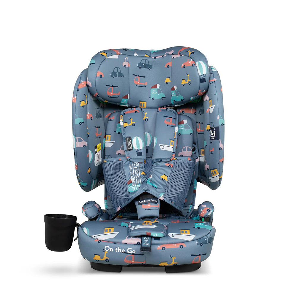 Cosatto On The Go i-Size Travel car seat ITCHY FEET SKY