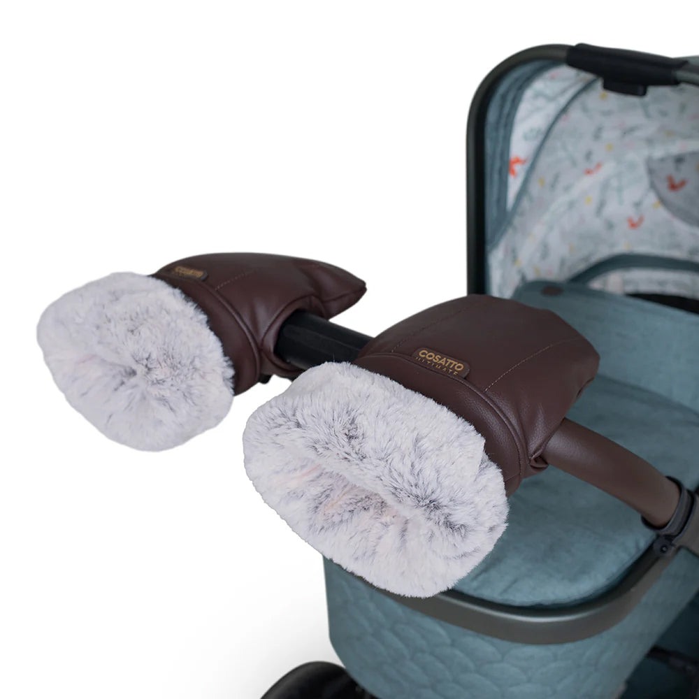 Cosatto Rechargeable Heated Stroller Mittens BROWN