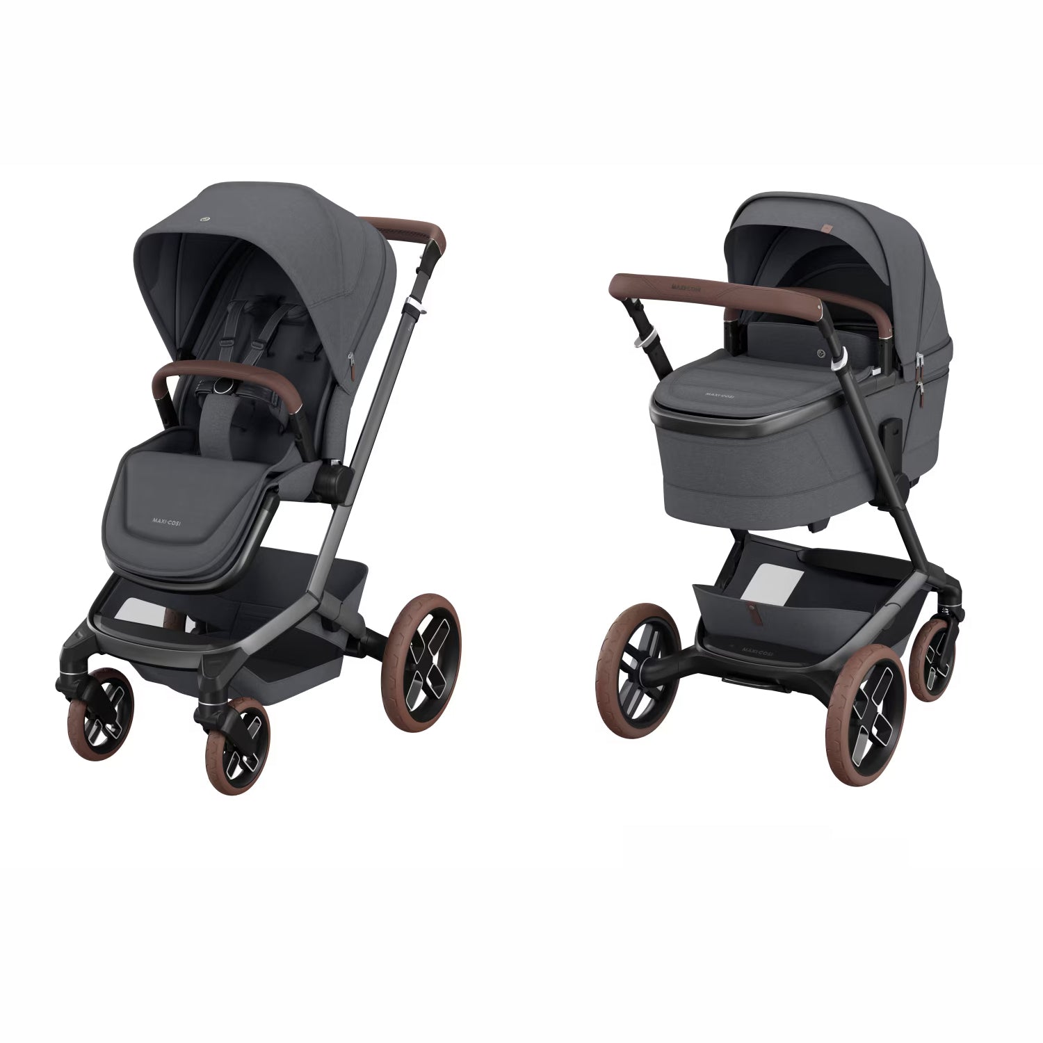 maxi cosi foldable carrycot Duo Fame + carrycot Twillic Graphite Maxi Cosi