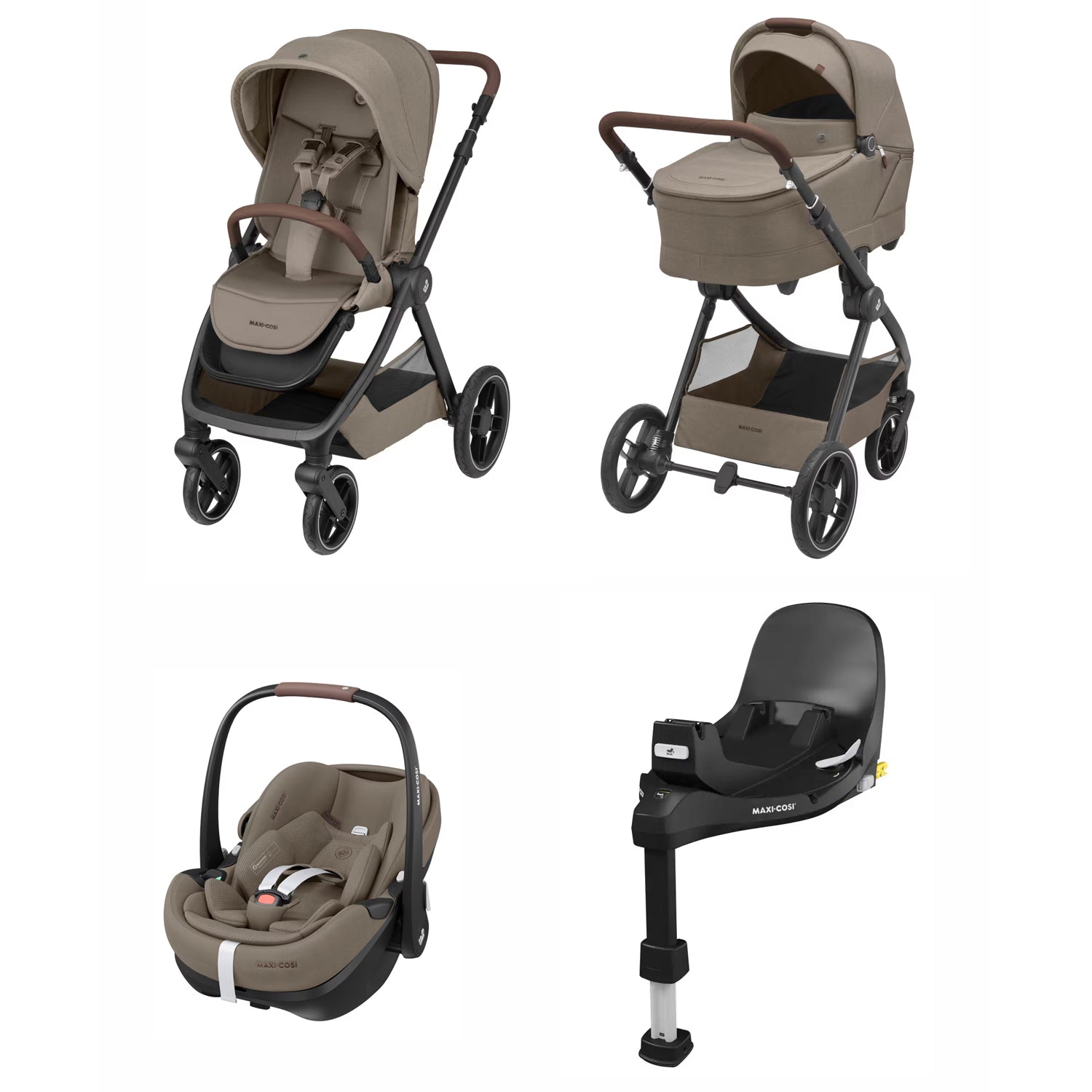 Trio Oxford Plus Twillic Truffle Maxi Cosi – TheBestBabyCatalog