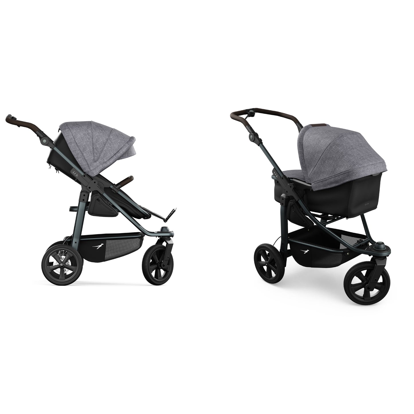 TFK Mono 3 - 2-in-1 with air-filled tyres Grey - Premium