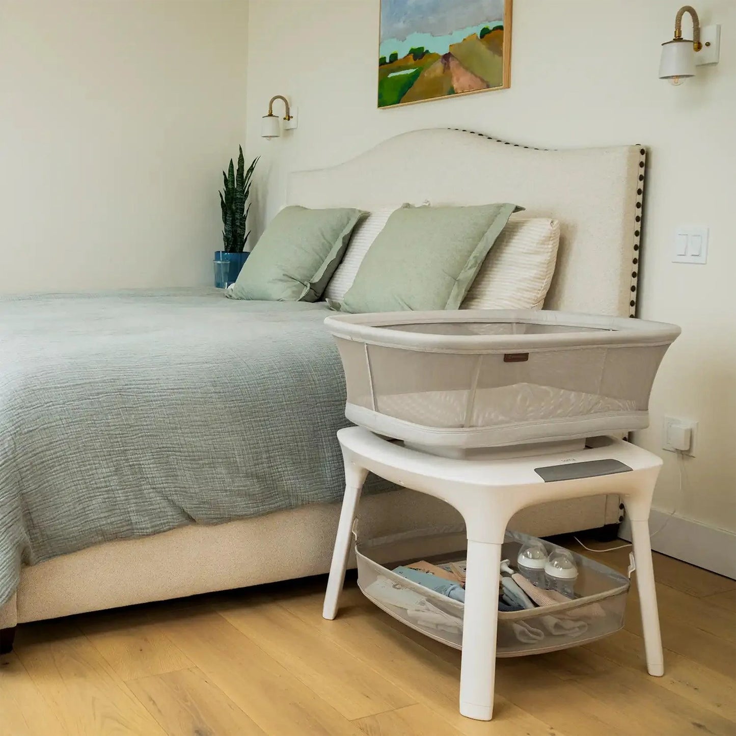 Uppababy Soma Smart Bassinet Charlie Sand Mélange