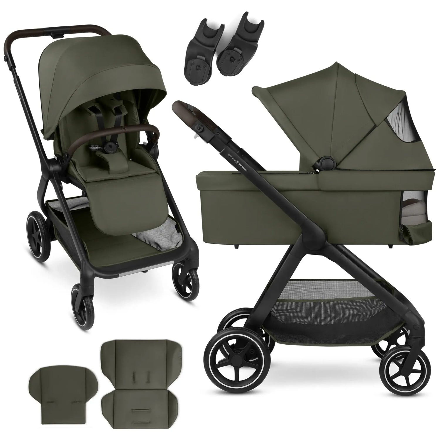 ABC Design 2 in 1 City Life - combi Avocado