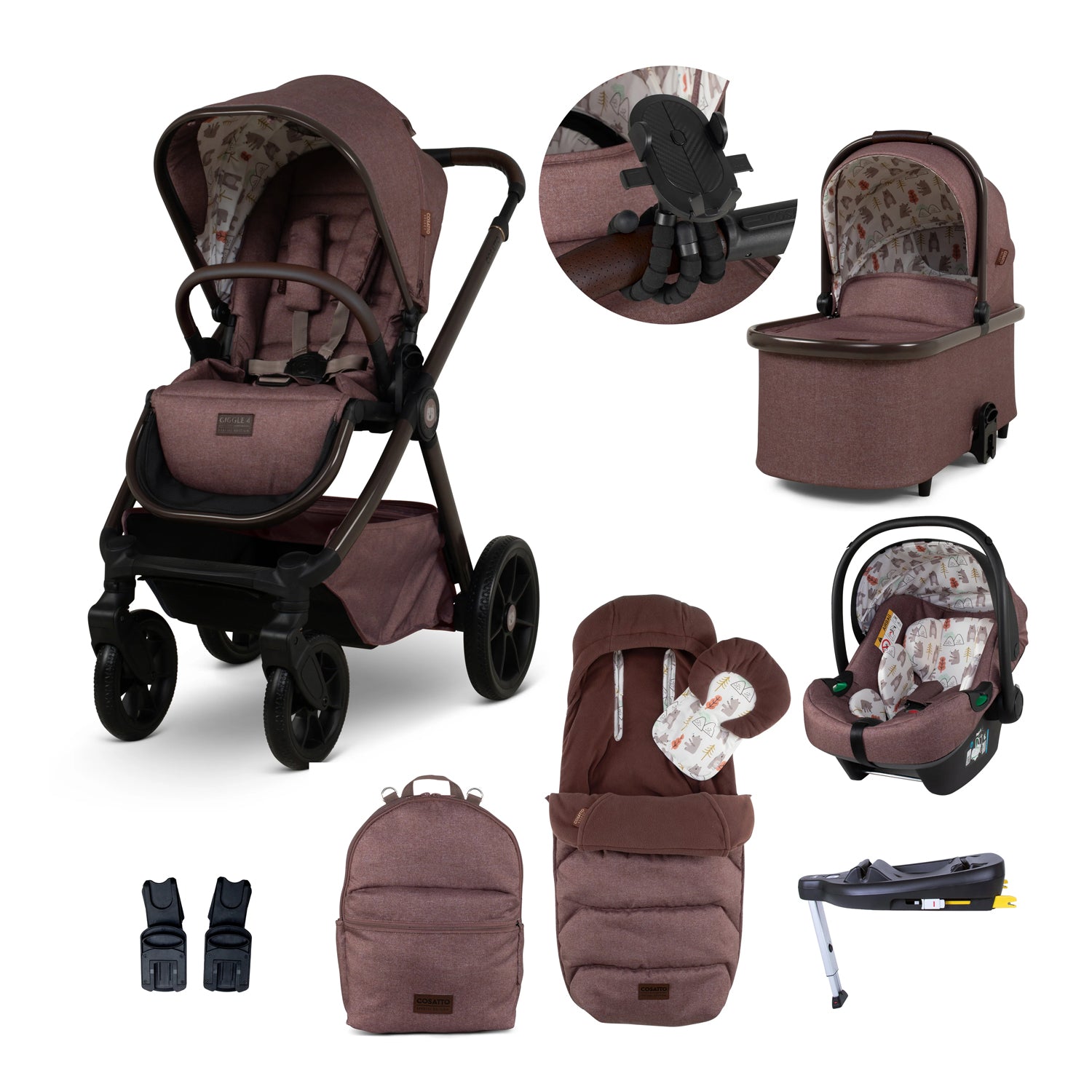 Cosatto Trio Giggle 4 Special Edition with Premium Accessories BEAR HUG