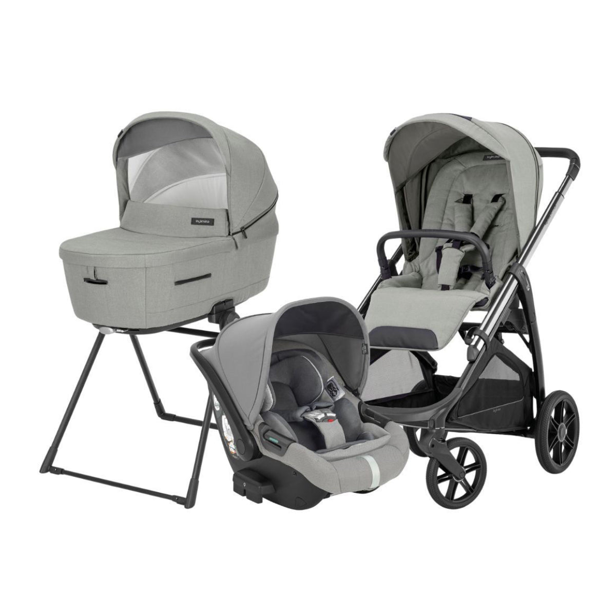 Trio Aptica Darwin Recline - Sistema Quattro  SATIN GREY Inglesina