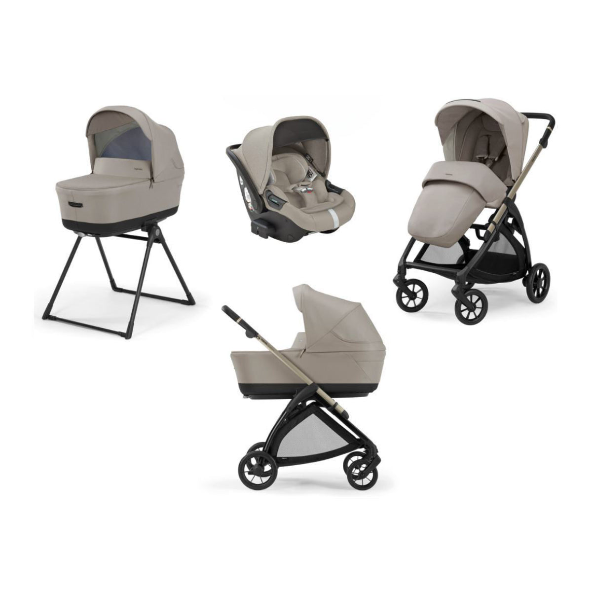 Trio Electa Darwin Recline - Sistema Quattro BATTERY BEIGE Inglesina