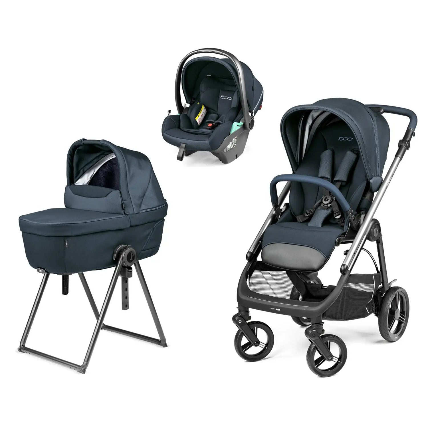 Peg Perego 3 in 1 Veloce + Culla Belvedere + Primo Viaggio Lounge 500