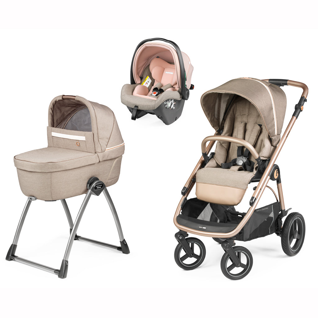 Trio Veloce TC + Culla Belvedere + Primo Viaggio SLK MON AMOUR Peg-Perego