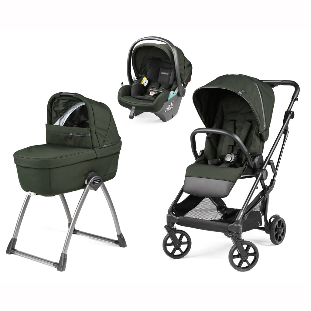 Trio Vivace + Culla Belvedere + Primo Viaggio Lounge GREEN Peg-Perego