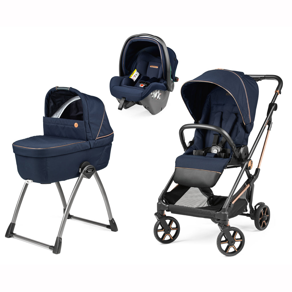 Trio Vivace + Culla Belvedere + Primo Viaggio SLK BLUE SHINE Peg-Perego