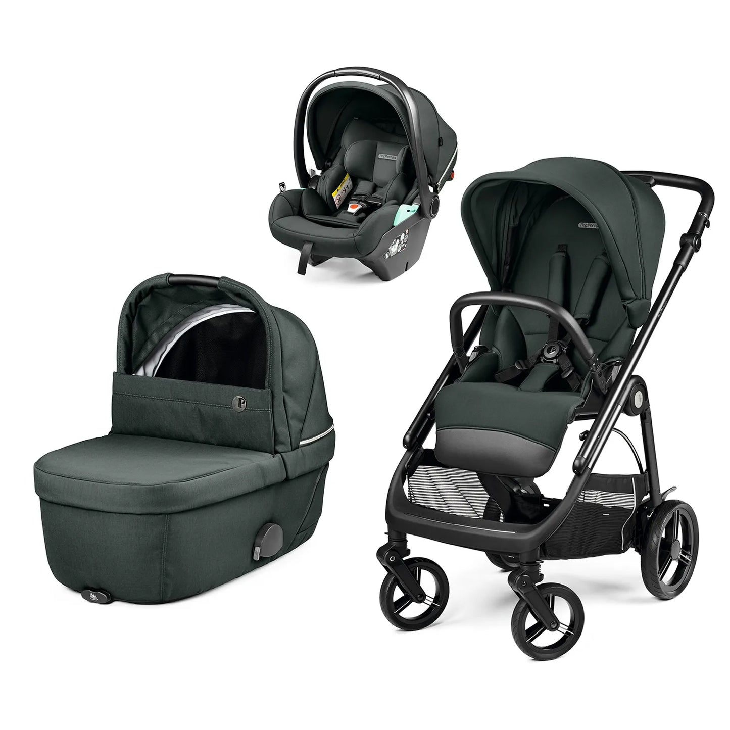 Peg Perego Veloce Brio 3 in 1 with Primo Viaggio Lounge METAL