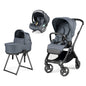 Peg Perego 3 in 1 Switch + Culla Flex + Primo Viaggio Lounge NORDIC BLUE