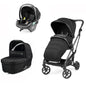 TRIO Vivace + Culla Belvedere + Primo Viaggio Lounge LICORICE Peg Perego