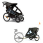 TFK Velo - Stroller and bike trailer Black