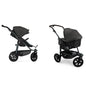 TFK Mono 3 - 2-in-1 with pneumatic tyres Anthracite with red details