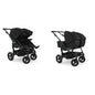 TFK Duo double stroller with pneumatic tyres Black