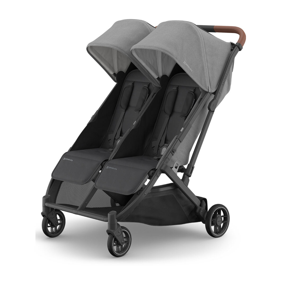 Uppababy Minu Duo Greyson Charcoal Mélange | Carbon Frame | Saddle Leather